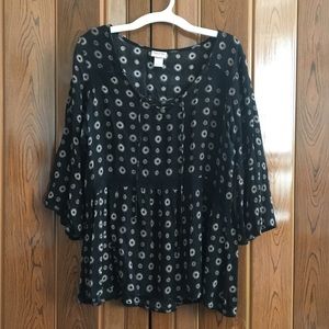 Flowy floral print top